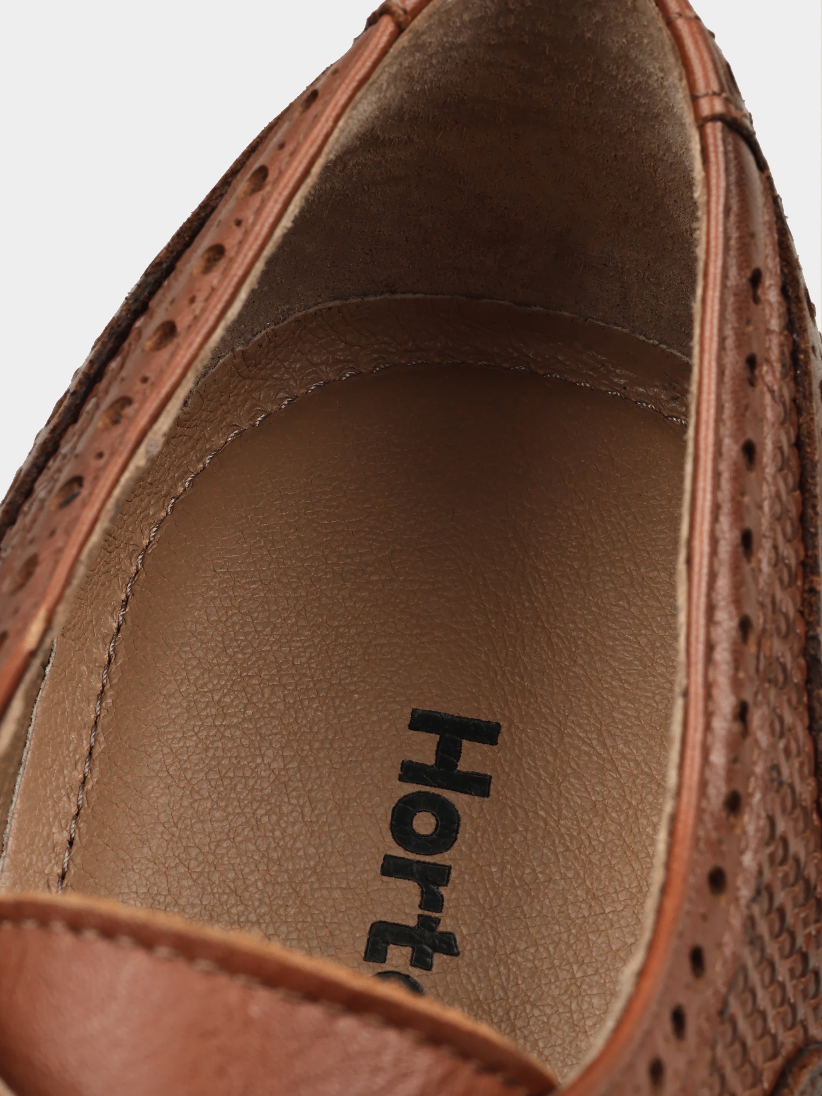 Brązowe Skórzane Oksfordy Montana - obrazek 6