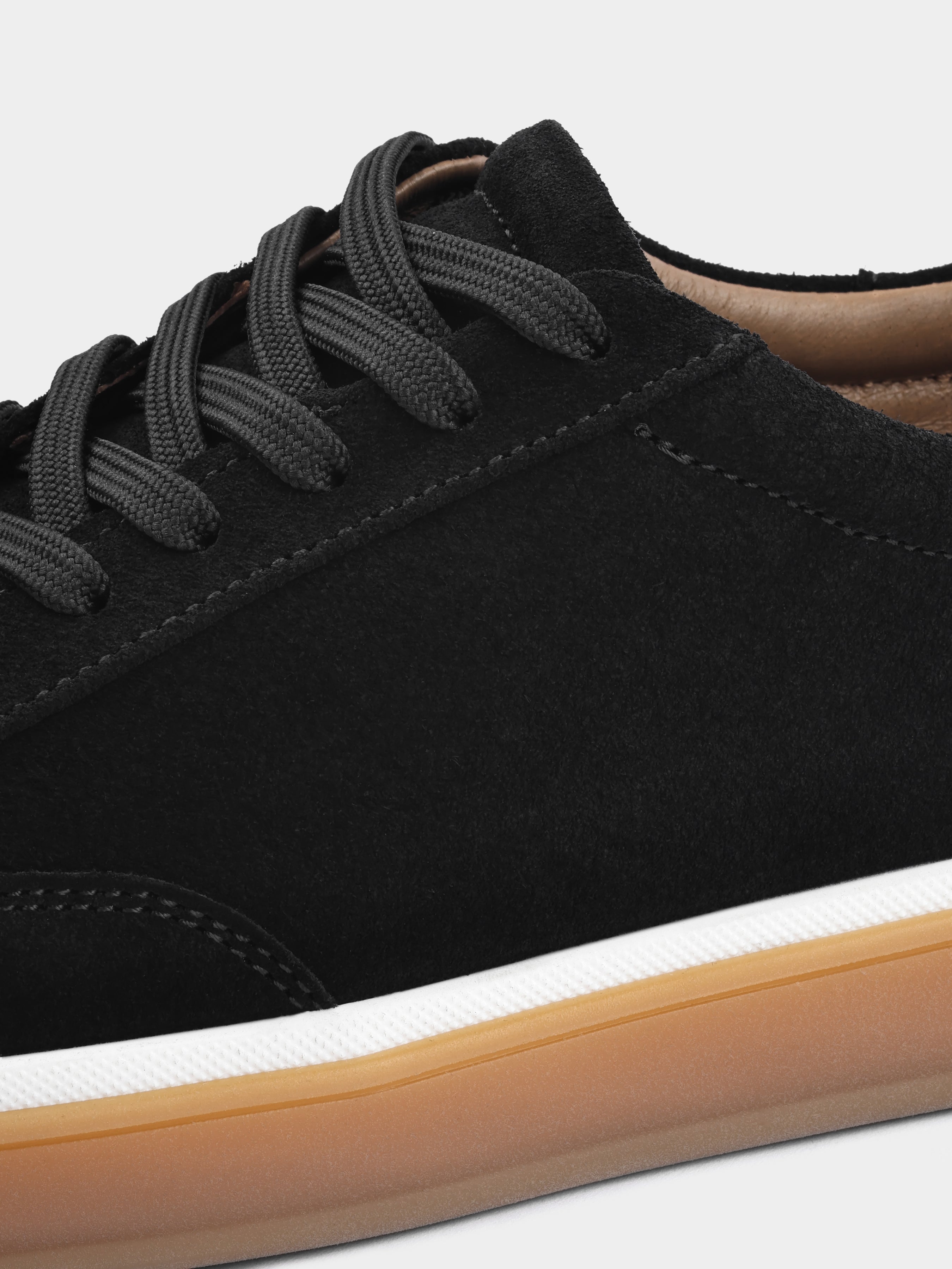 Czarne Zamszowe Trampki Volere - obrazek 5