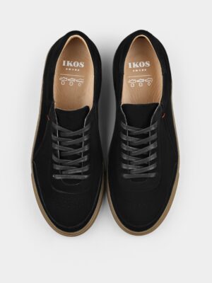 Czarne Zamszowe Trampki Apache