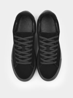 Czarne Zamszowe Trampki Cento