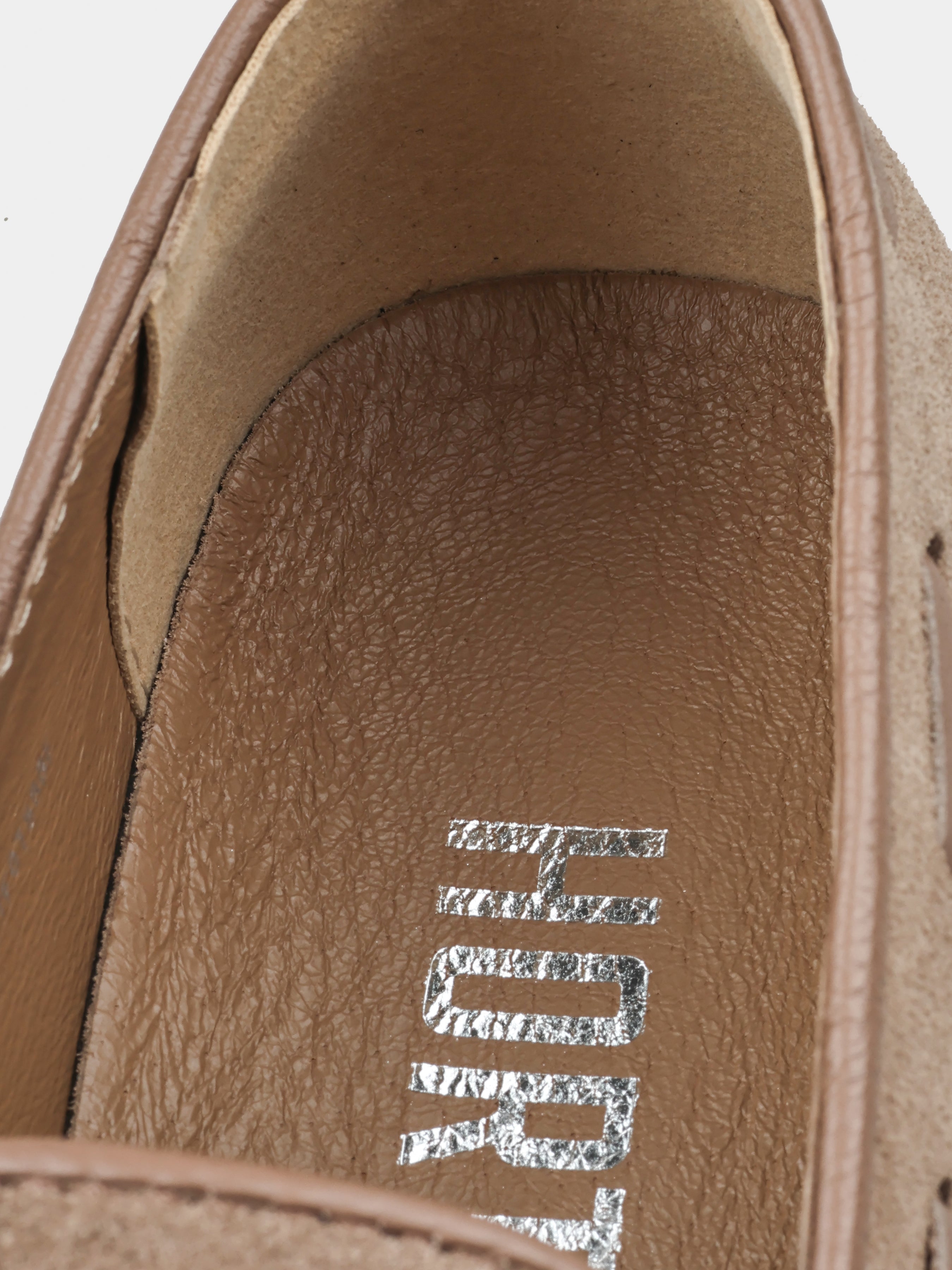 Cappuccino Zamszowe Loafersy Spectr - obrazek 7