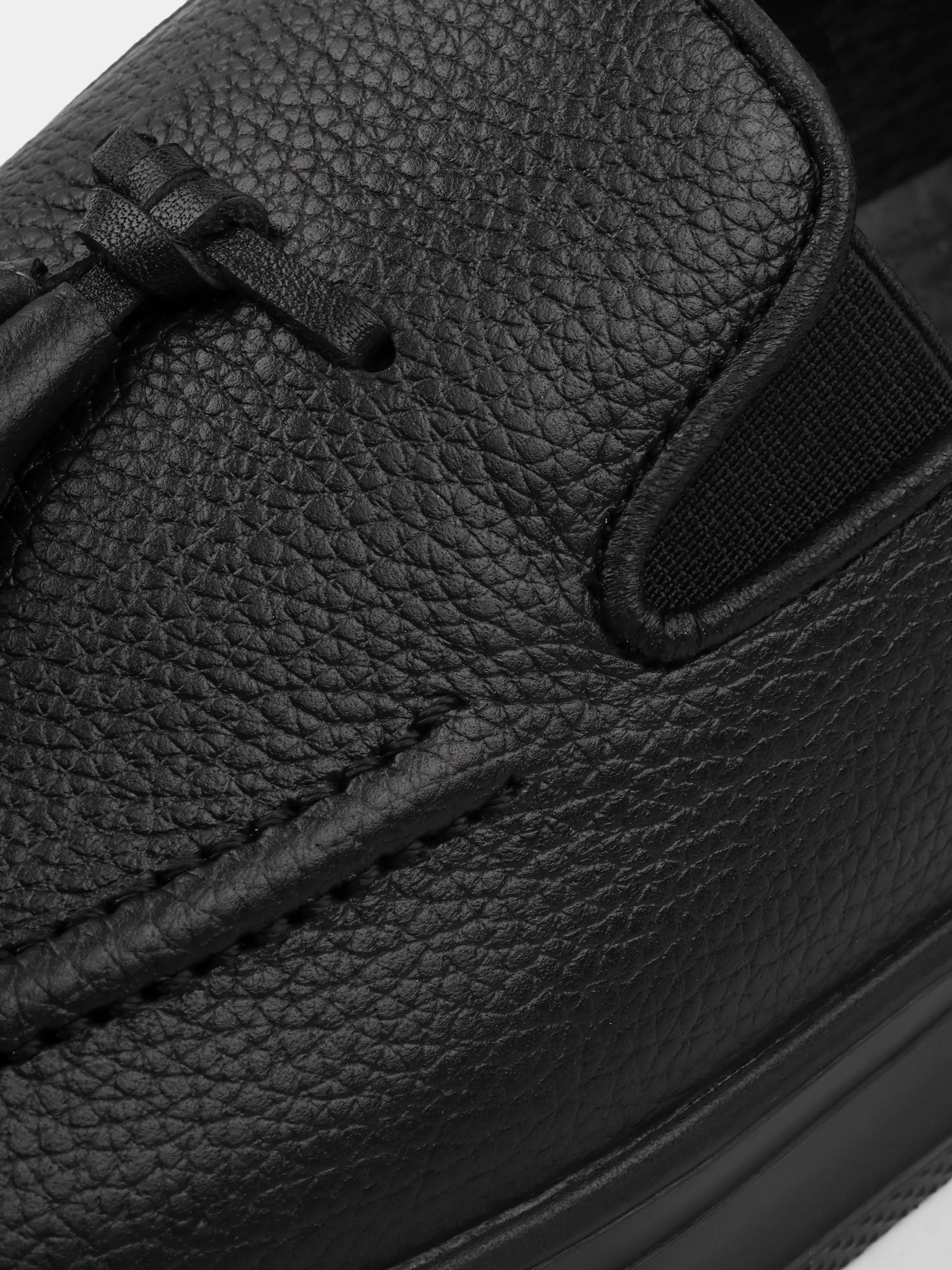 Czarne Skórzane Loafersy Spectr - obrazek 4