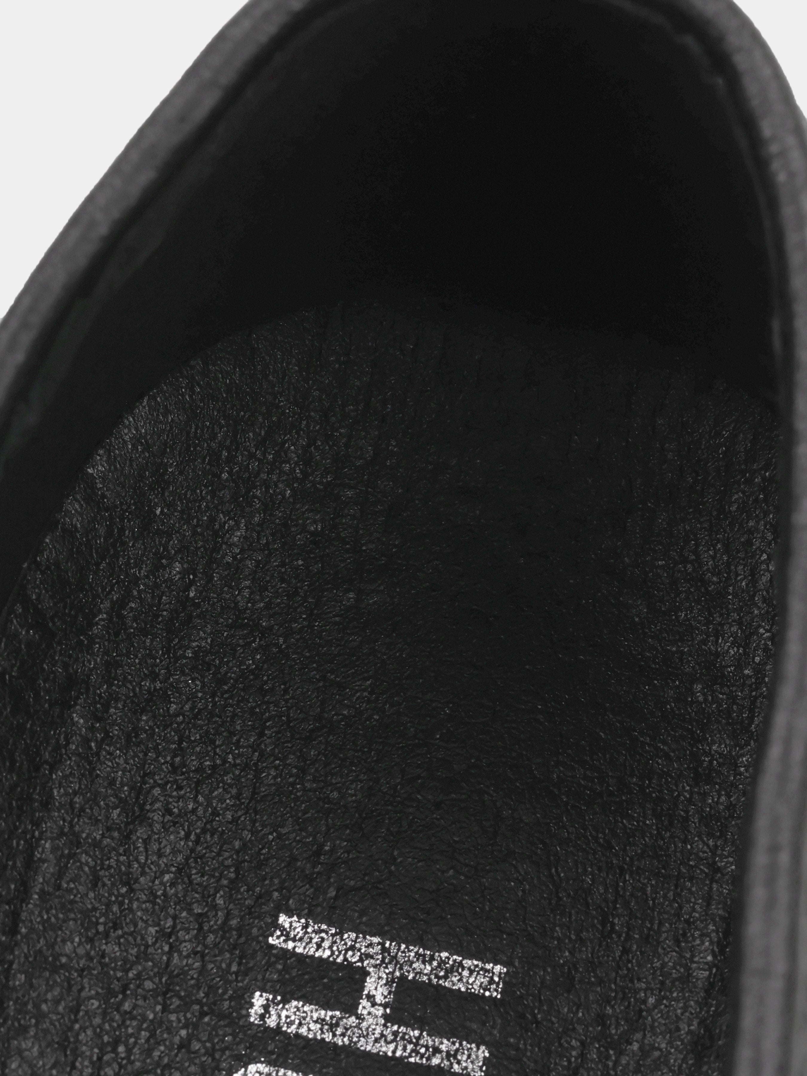 Czarne Skórzane Loafersy Spectr - obrazek 7