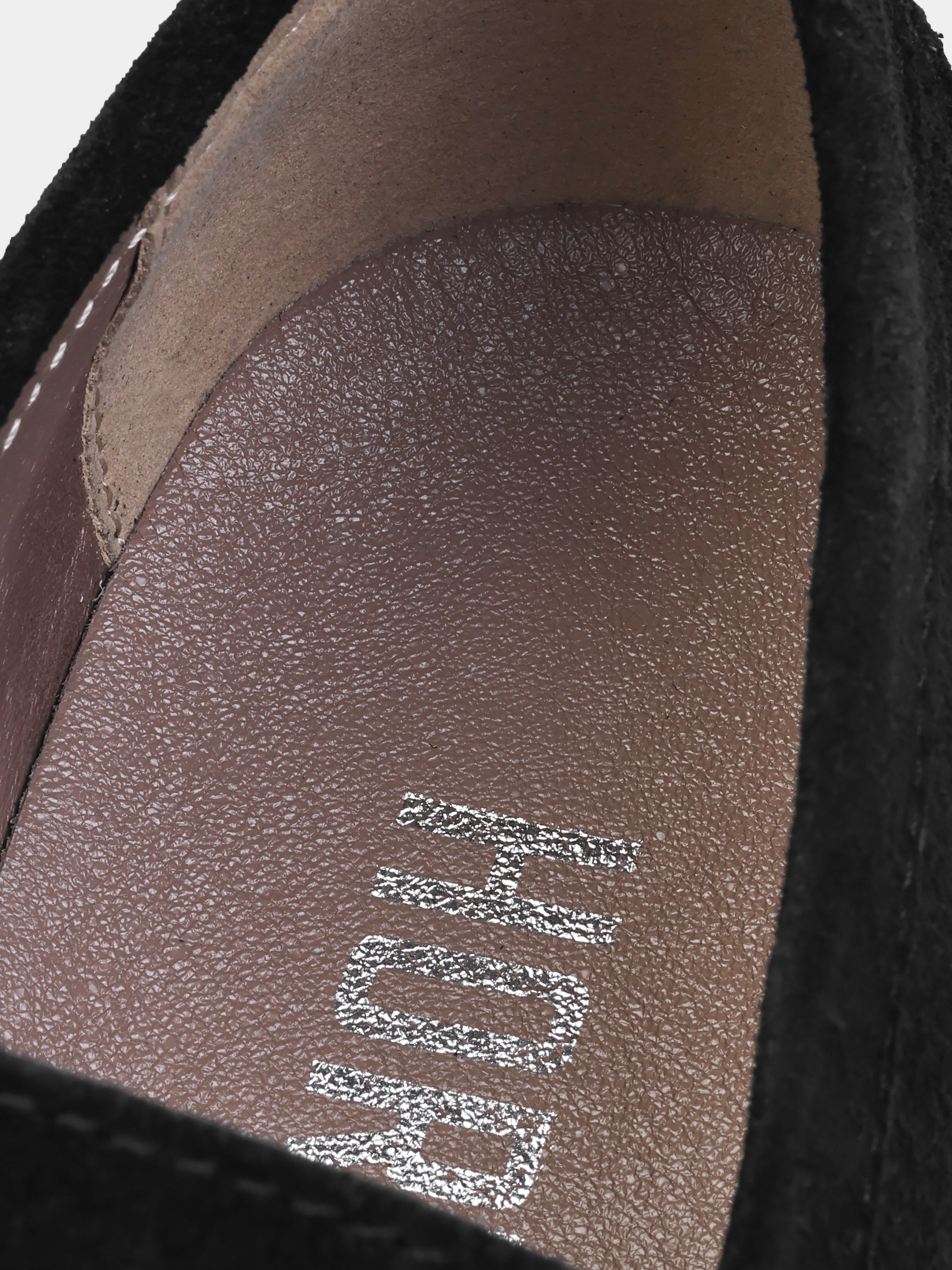 Czarne Zamszowe Loafersy Prospero - obrazek 7