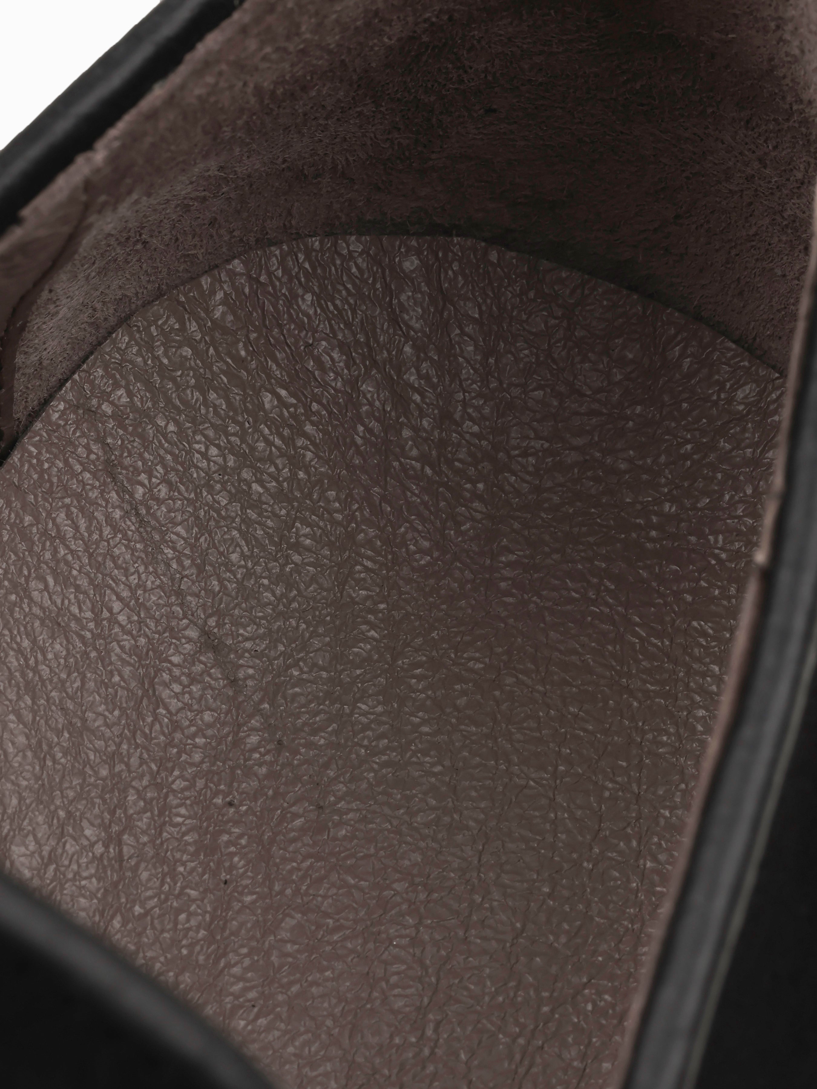 Czarno-Białe Zamszowe Loafersy Oscuro - obrazek 6