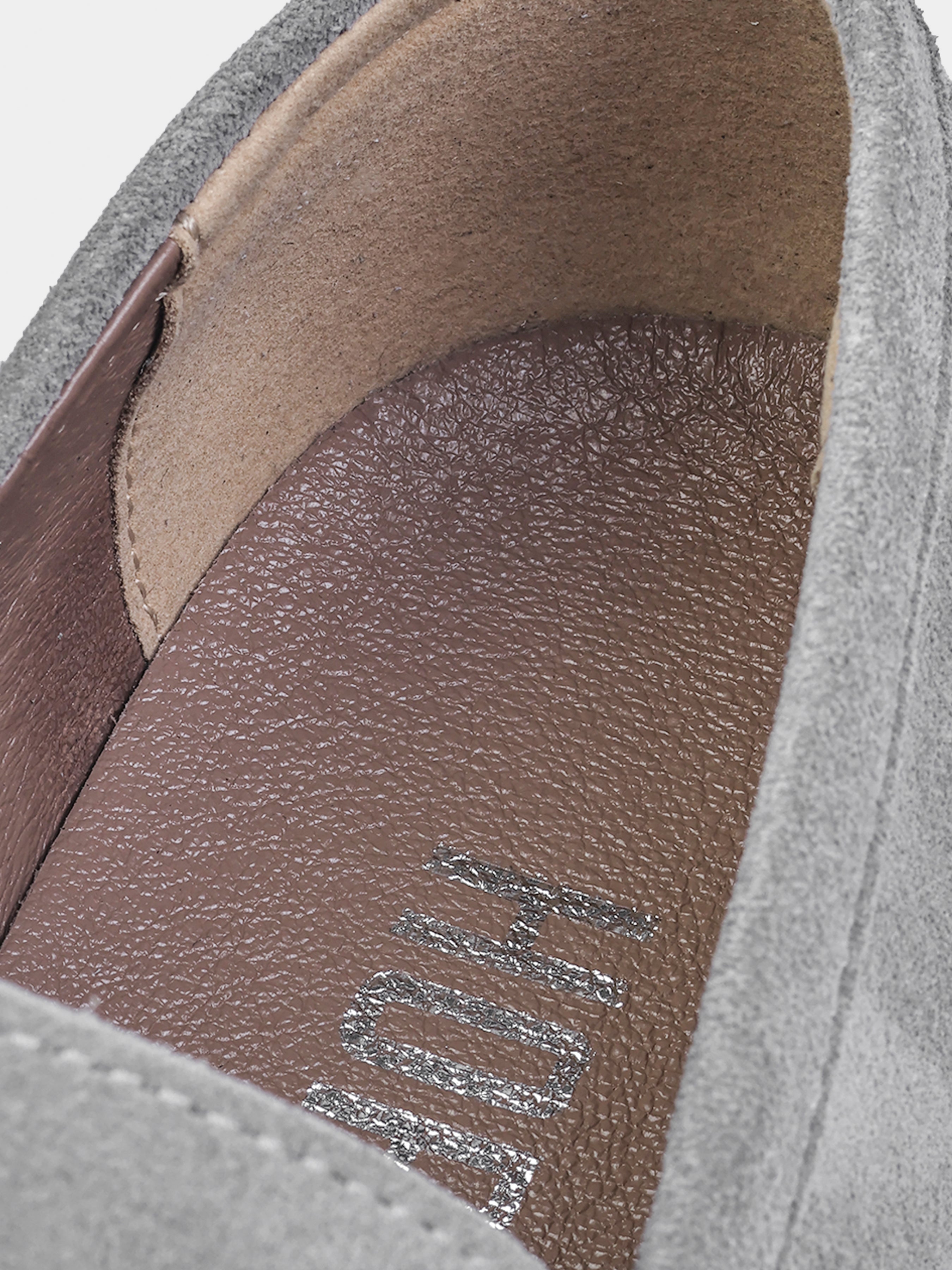 Szare Zamszowe Loafersy Prospero - obrazek 6