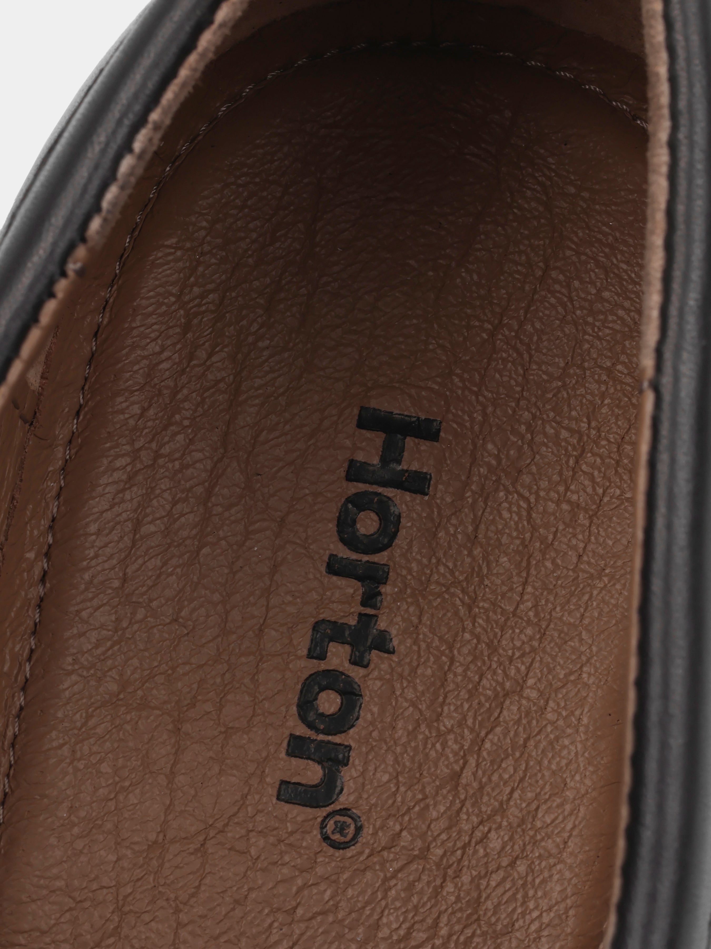 Czarne Skórzane Loafersy Lamberto - obrazek 7