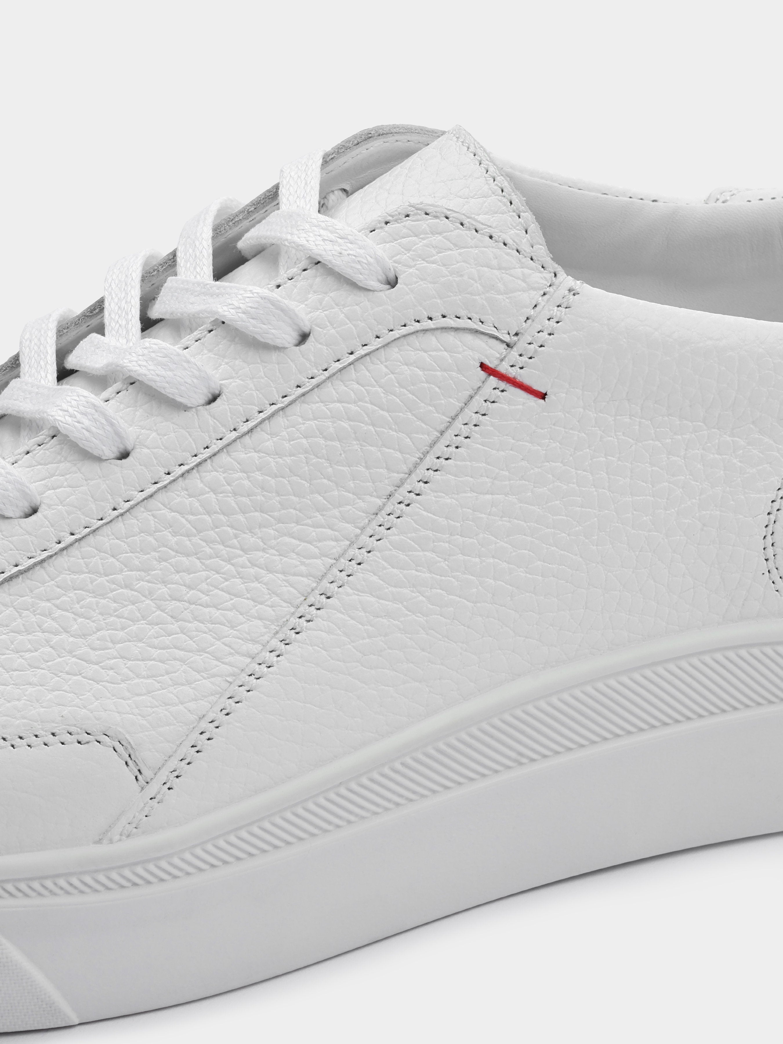 Białe Skórzane Trampki Apache - obrazek 4