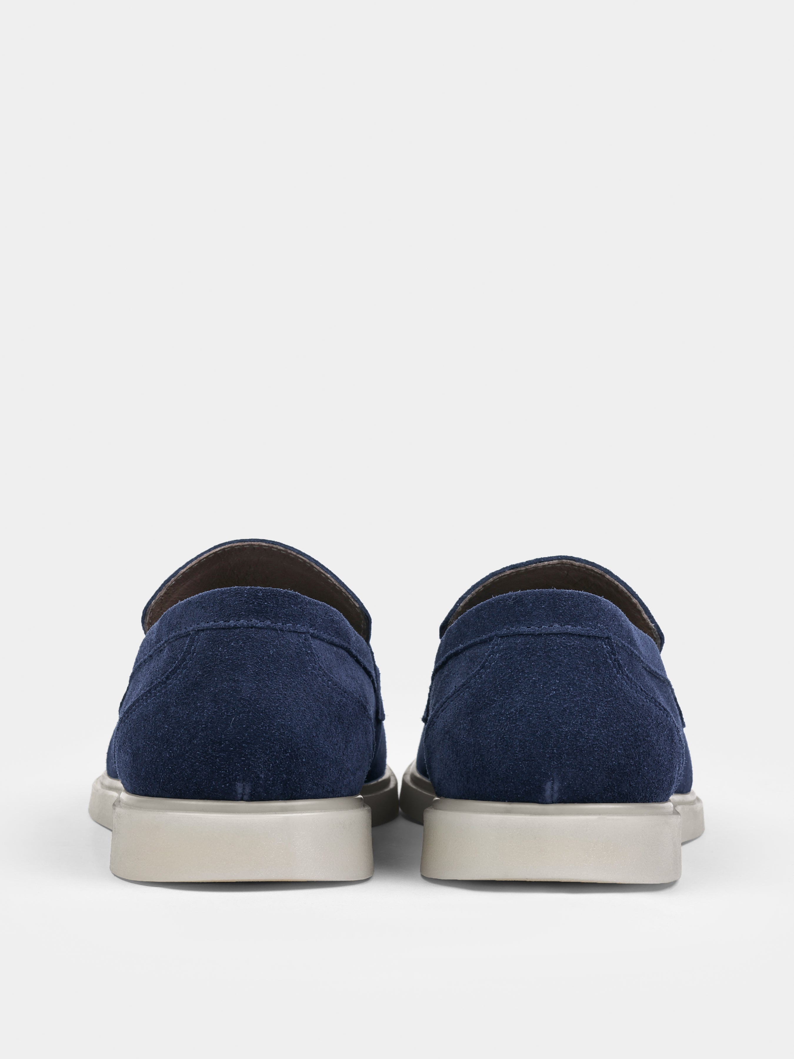 Granatowe Zamszowe Loafersy Prospero - obrazek 7