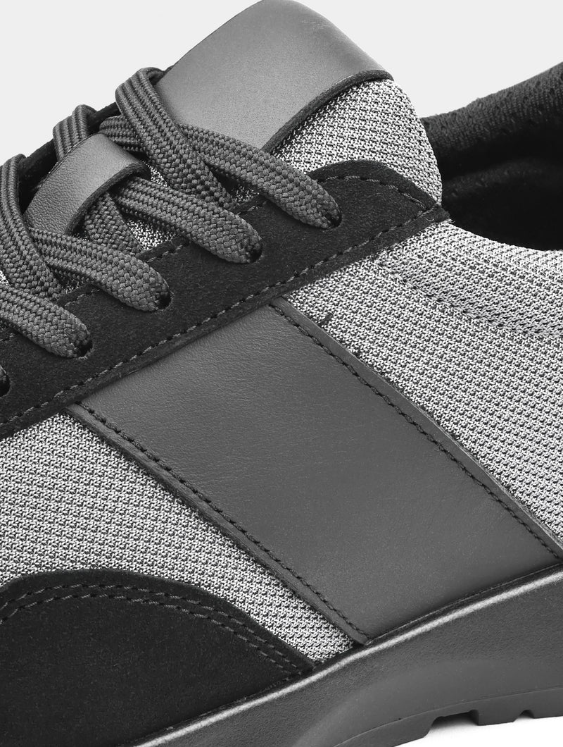 Szare Zamszowe Sneakersy Lasciare - obrazek 2