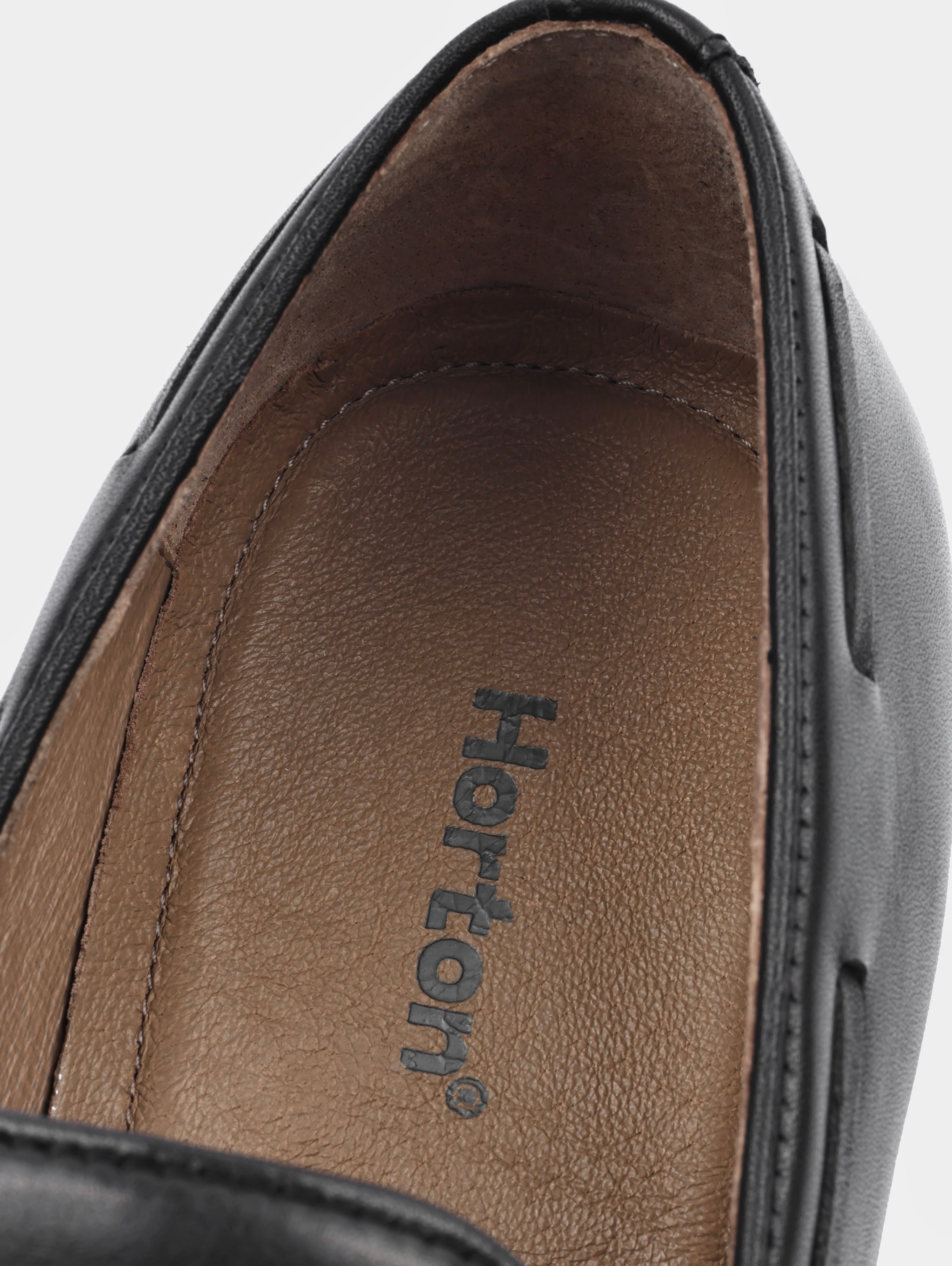 Czarne Skórzane Loafersy Frandi - obrazek 6